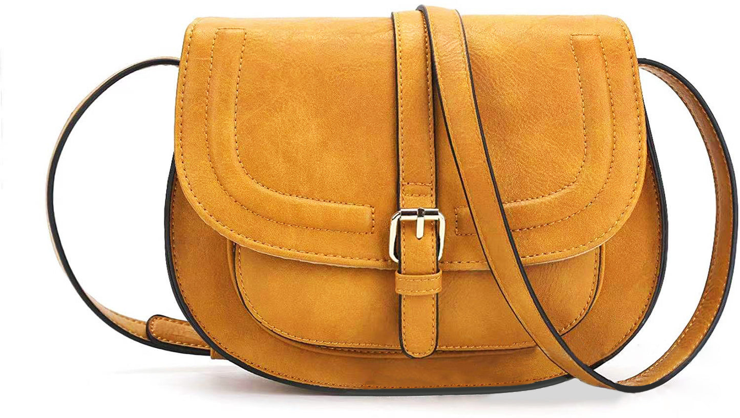 Sac Bandoulière Rétro en Cuir pour Femme